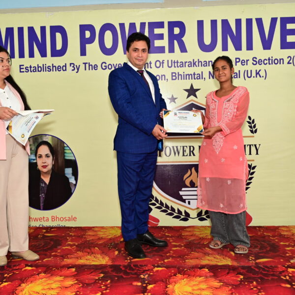 Award Ceremony at Mind power university