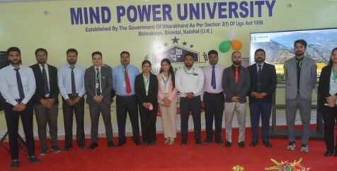 During the Student Orientation Program “Diksharambh”, Mind Power University, Bhimtal, organized a Yoga, Pranayama, and Yoga Philosophy session