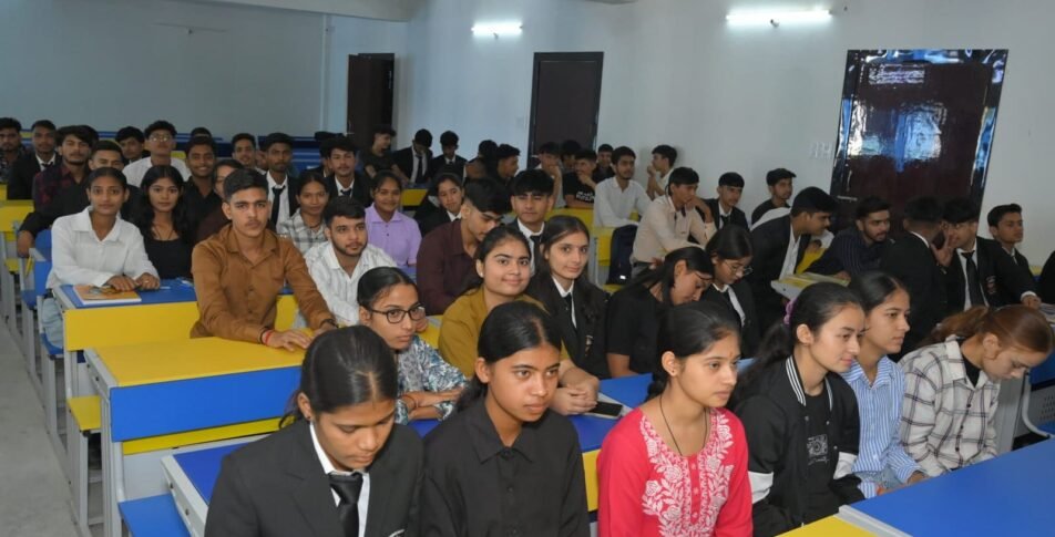 During the Student Orientation Program “Diksharambh”, Mind Power University, Bhimtal, organized a Yoga, Pranayama, and Yoga Philosophy session