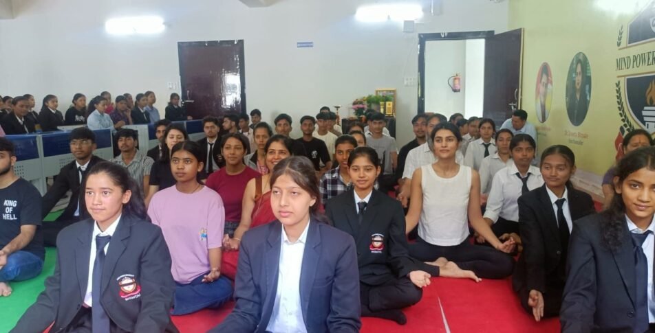 During the Student Orientation Program “Diksharambh”, Mind Power University, Bhimtal, organized a Yoga, Pranayama, and Yoga Philosophy session
