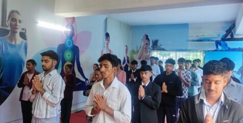 During the Student Orientation Program “Diksharambh”, Mind Power University, Bhimtal, organized a Yoga, Pranayama, and Yoga Philosophy session
